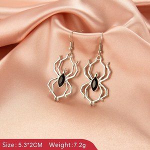 Halloween Gothic Ghost Spider Earrings Hoop Earrings Halloween Gift Earrings